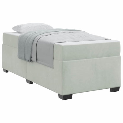 Struttura letto con materasso Grigio chiaro 100 x 200 cm