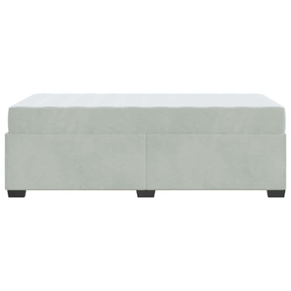 Struttura letto con materasso Grigio chiaro 100 x 200 cm