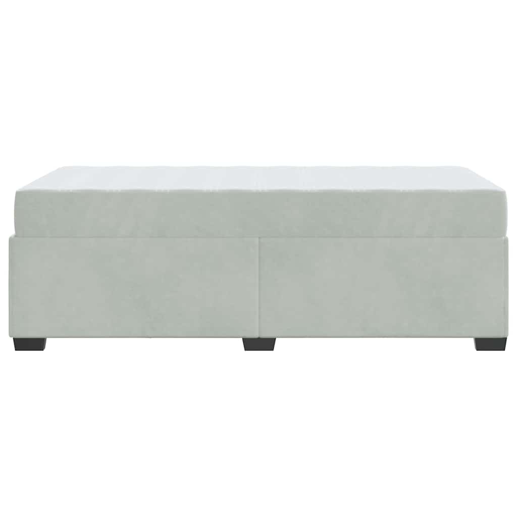 Struttura letto con materasso Grigio chiaro 100 x 200 cm - homemem39