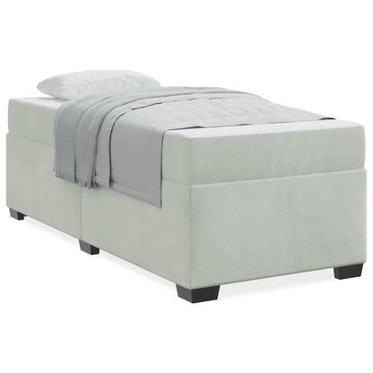Struttura letto con materasso Grigio chiaro 100 x 200 cm