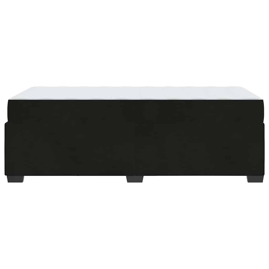 Struttura letto con materasso Nero 100 x 200 cm Velluto