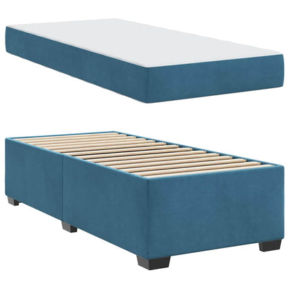 Struttura del letto Blu Scuro 100 x 200 cm Tessuto | homemem39
