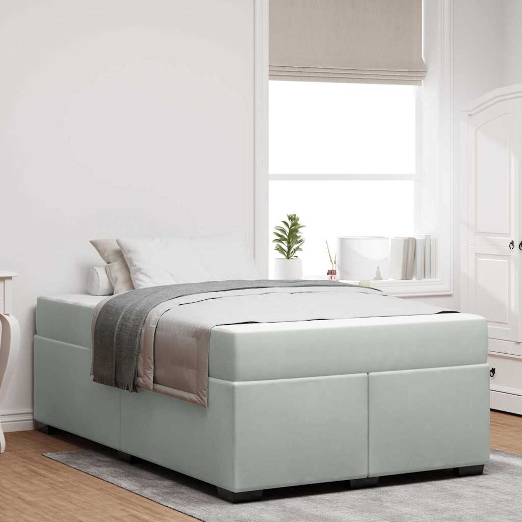 Struttura letto con materasso Grigio chiaro 120 x 190 cm - homemem39