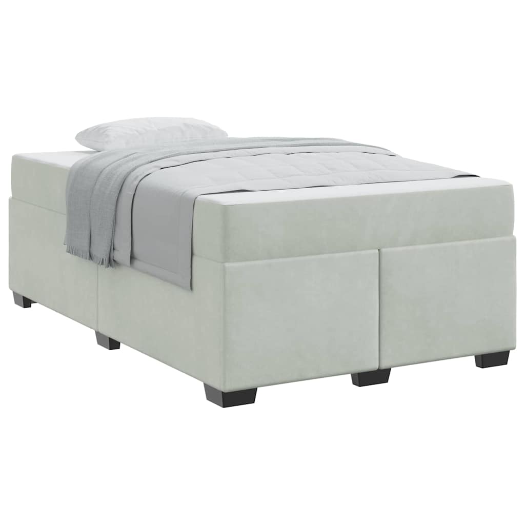 Struttura letto con materasso Grigio chiaro 120 x 190 cm - homemem39