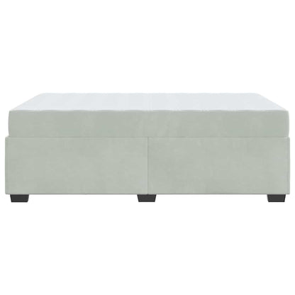 Struttura letto con materasso Grigio chiaro 120 x 190 cm
