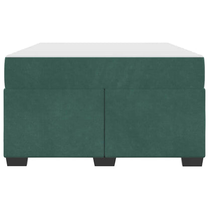 Struttura letto con materasso Verde scuro 120 x 190 cm Velluto - homemem39