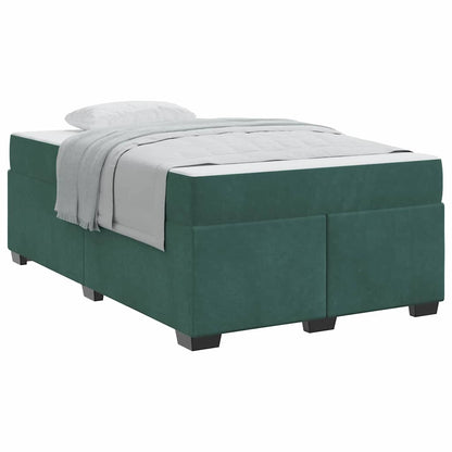 Struttura letto con materasso Verde scuro 120 x 190 cm Velluto - homemem39