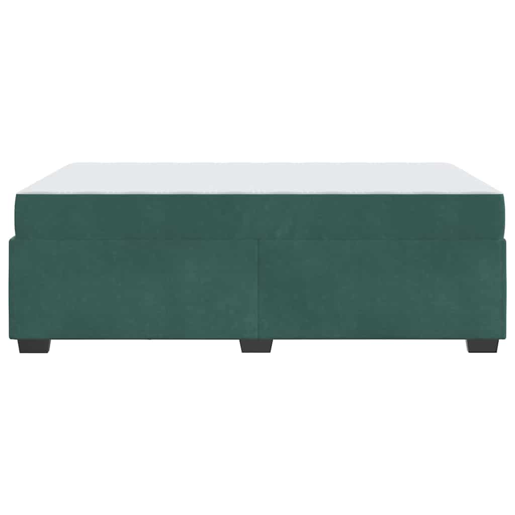 Struttura letto con materasso Verde scuro 120 x 190 cm Velluto - homemem39