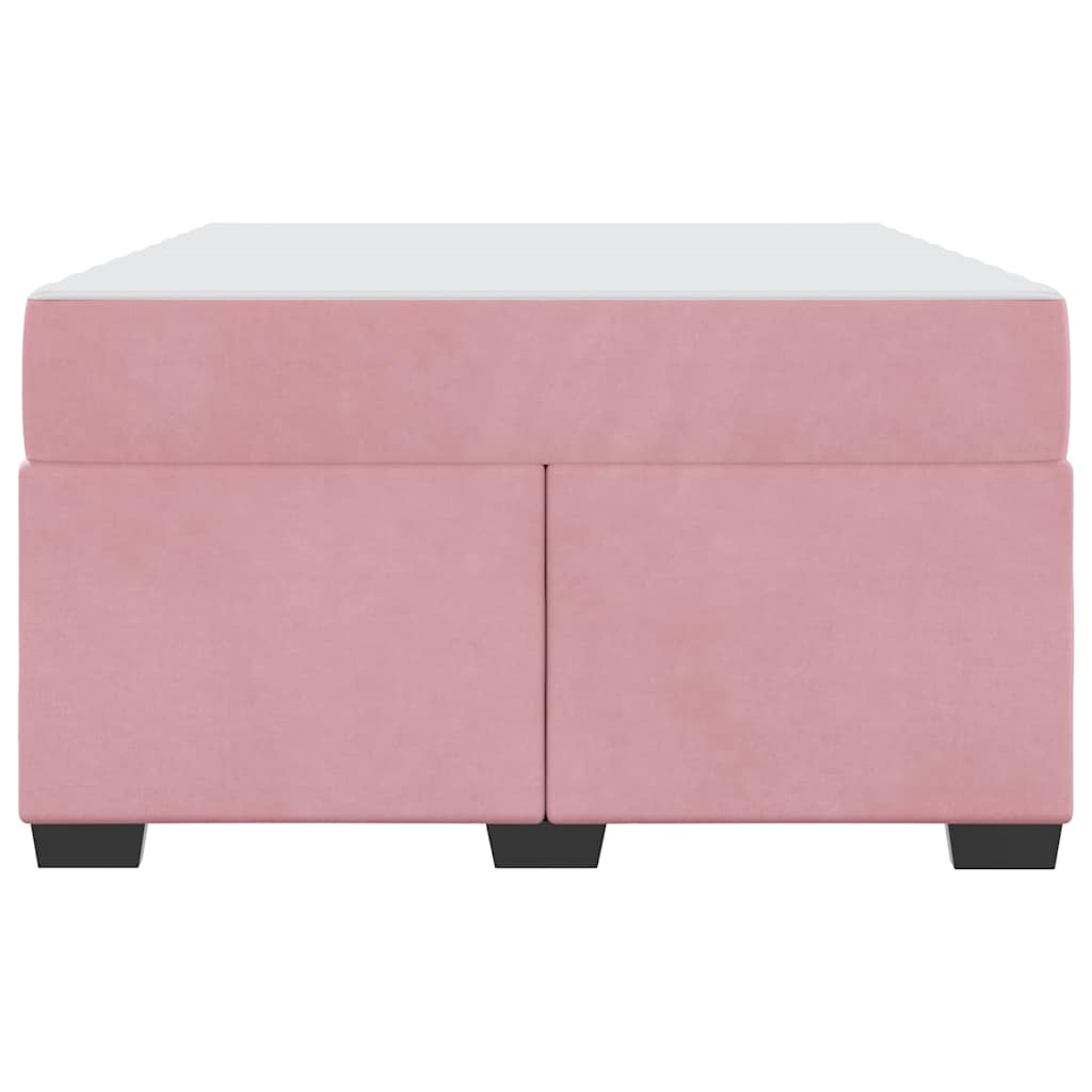 Struttura letto con materasso Rosa 120 x 190 cm Velluto