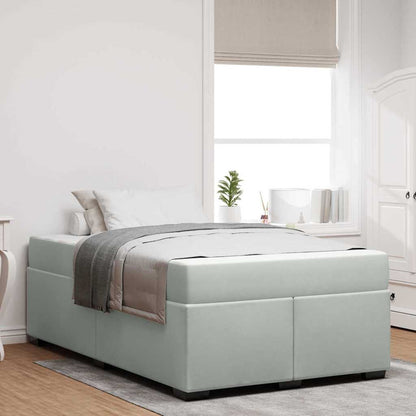 Struttura letto con materasso Grigio chiaro 120 x 200 cm - homemem39