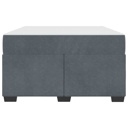 Struttura letto con materasso Grigio scuro 120 x 200 cm Velluto