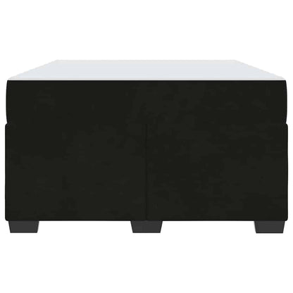 Struttura del letto con materasso Nero 120 x 200 cm Tessuto