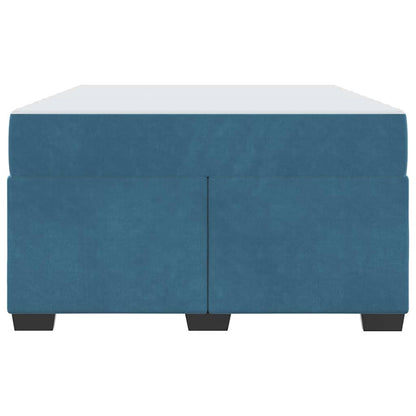 Struttura letto con materasso Blu scuro 120 x 200 cm Velluto