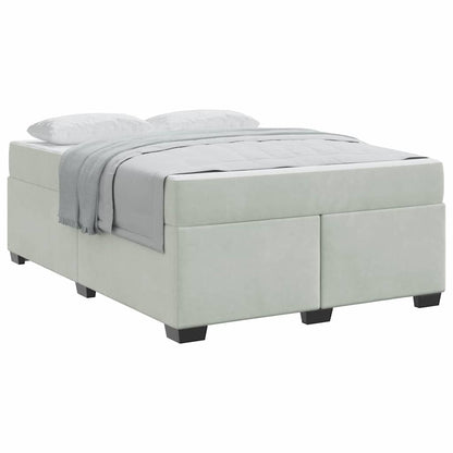 Struttura letto con materasso Grigio chiaro 140 x 200 cm - homemem39