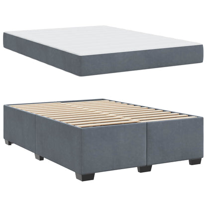 Struttura del letto Grigio scuro 140 x 200 cm Tessuto | homemem39