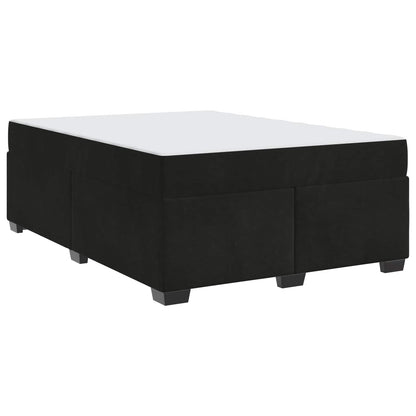 Struttura del letto con materasso Nero 140 x 200 cm Tessuto | homemem39