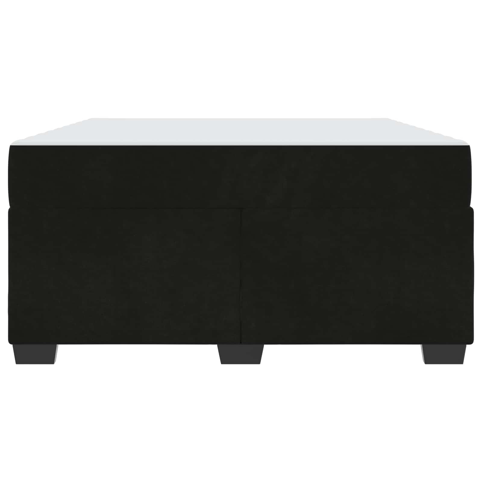 Struttura del letto con materasso Nero 140 x 200 cm Tessuto | homemem39