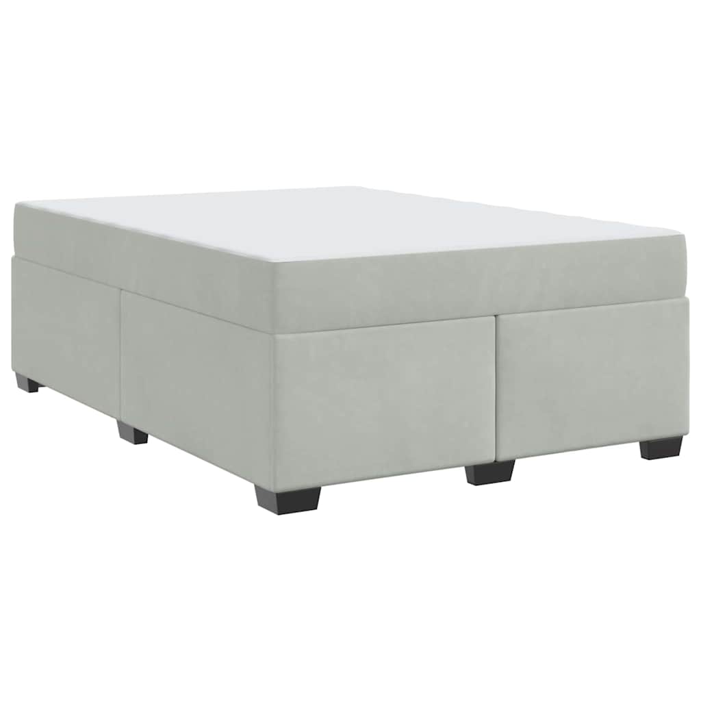 Struttura letto con materasso Grigio chiaro 160 x 200 cm - homemem39