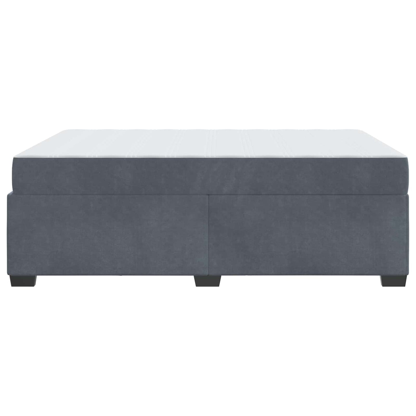 Struttura del letto Grigio scuro 160 x 200 cm Tessuto