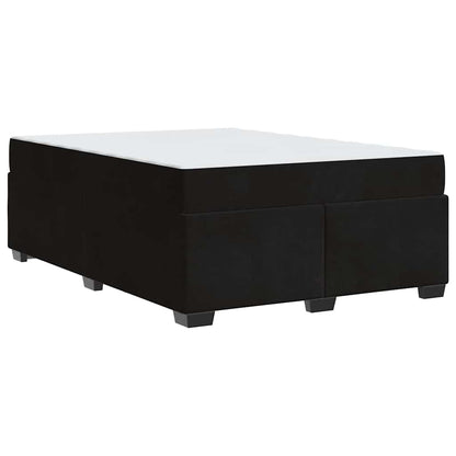 Struttura letto con materasso Nero 160 x 200 cm Velluto