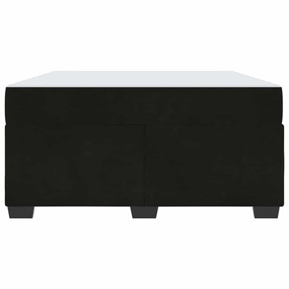Struttura letto con materasso Nero 160 x 200 cm Velluto