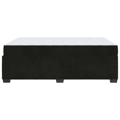 Struttura letto con materasso Nero 160 x 200 cm Velluto