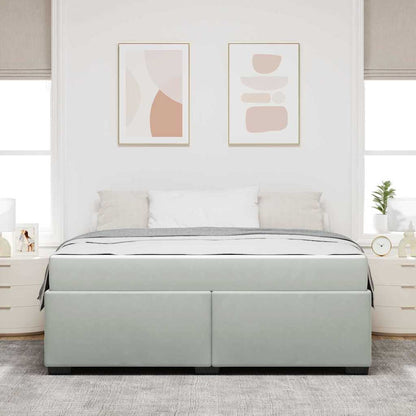 Struttura letto con materasso Grigio chiaro 180 x 200 cm - homemem39