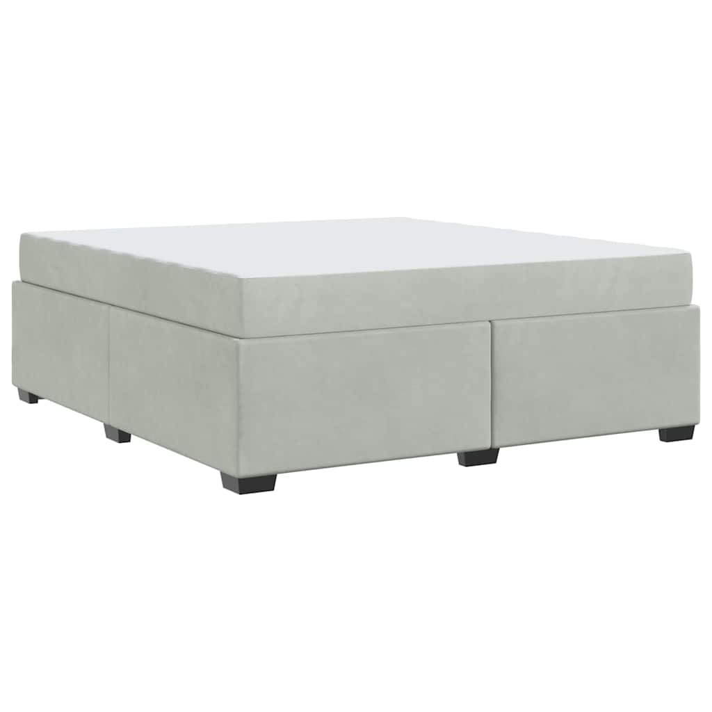 Struttura letto con materasso Grigio chiaro 180 x 200 cm - homemem39