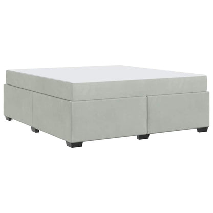 Struttura letto con materasso Grigio chiaro 180 x 200 cm - homemem39