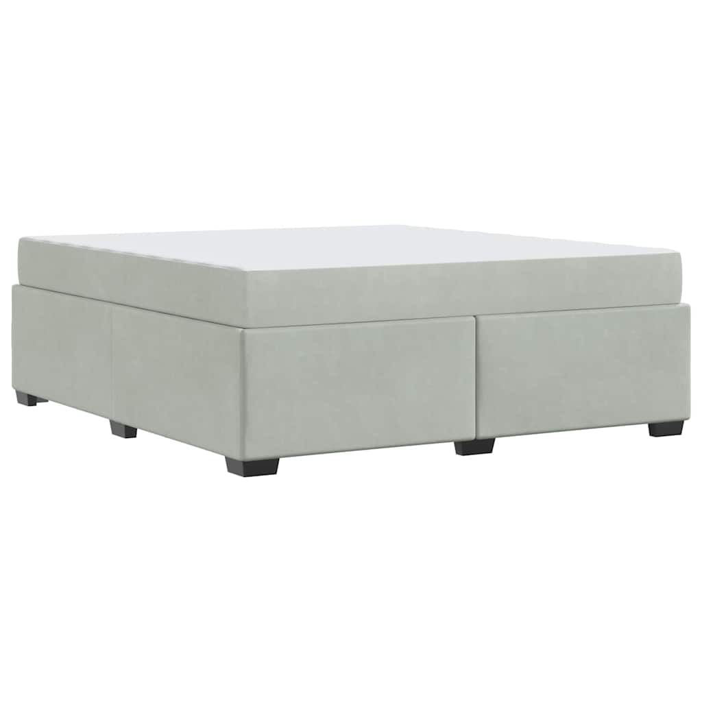 Struttura letto con materasso Grigio chiaro 180 x 200 cm - homemem39