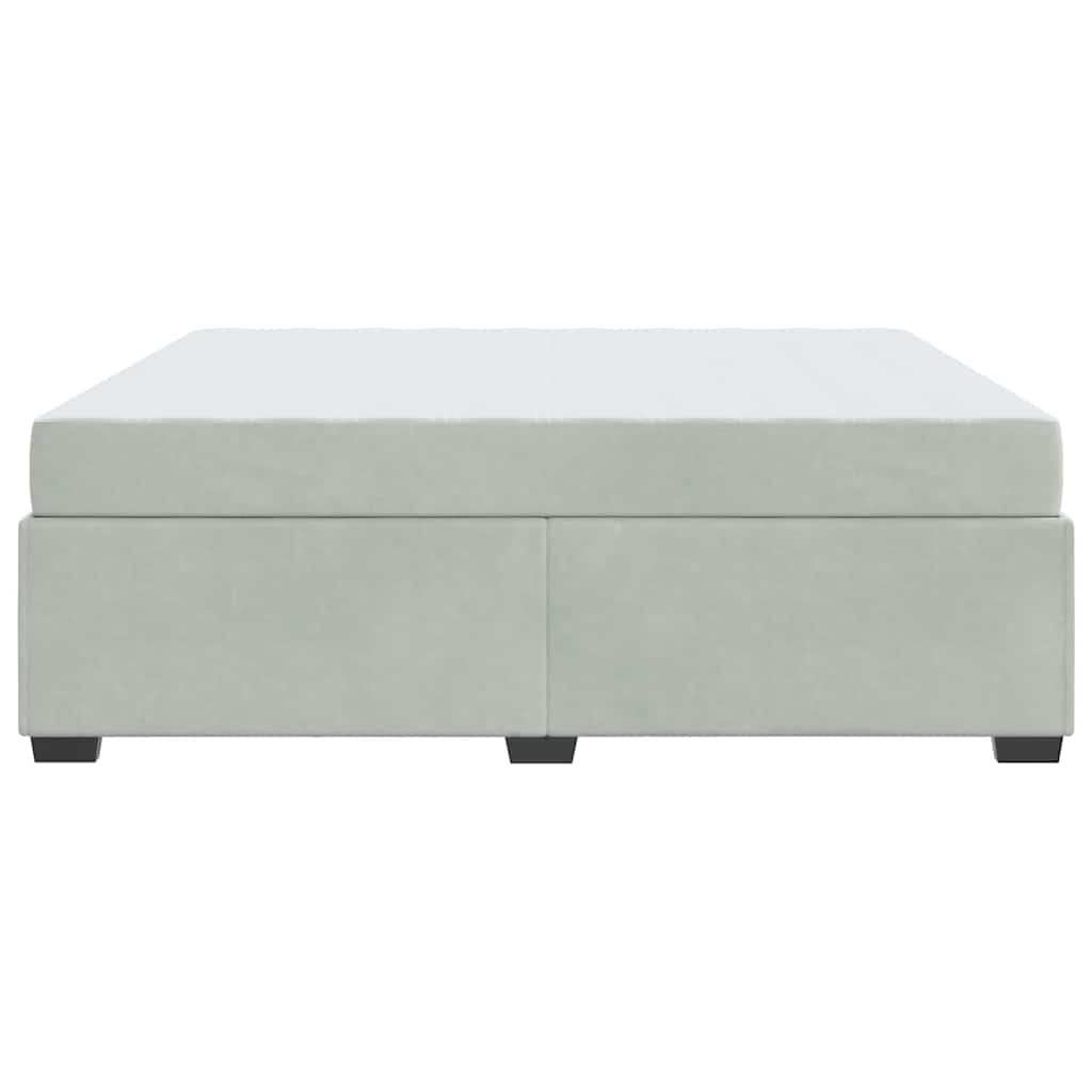 Struttura letto con materasso Grigio chiaro 180 x 200 cm - homemem39