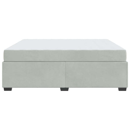 Struttura letto con materasso Grigio chiaro 180 x 200 cm - homemem39