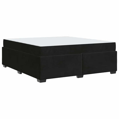 Struttura del letto con materasso Nero 180 x 200 cm Velluto - homemem39