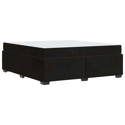 Struttura del letto con materasso Nero 180 x 200 cm Velluto - homemem39