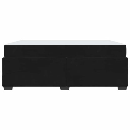 Struttura del letto con materasso Nero 180 x 200 cm Velluto - homemem39