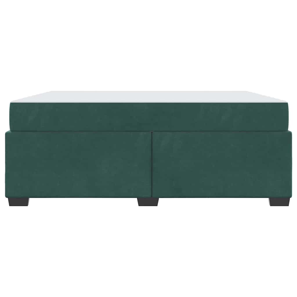 Struttura letto con materasso Verde scuro 180 x 200 cm Velluto - homemem39