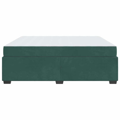 Struttura letto con materasso Verde scuro 180 x 200 cm Velluto - homemem39
