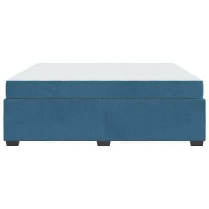 Struttura letto con materasso Blu scuro 180 x 200 cm Velluto