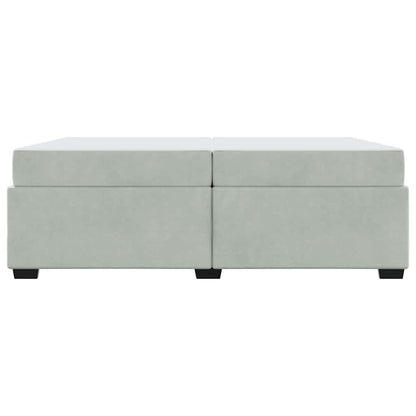 Struttura del letto Grigio chiaro 200 x 200 cm Tessuto