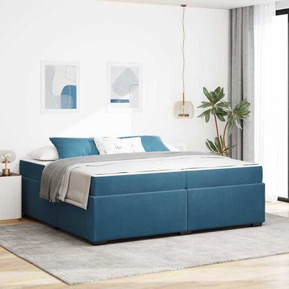 Struttura del letto Blu scuro 200 x 200 cm Velluto