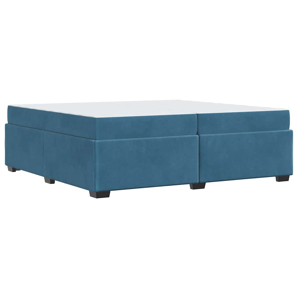 Struttura del letto Blu scuro 200 x 200 cm Velluto