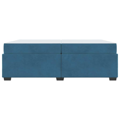 Struttura del letto Blu scuro 200 x 200 cm Velluto