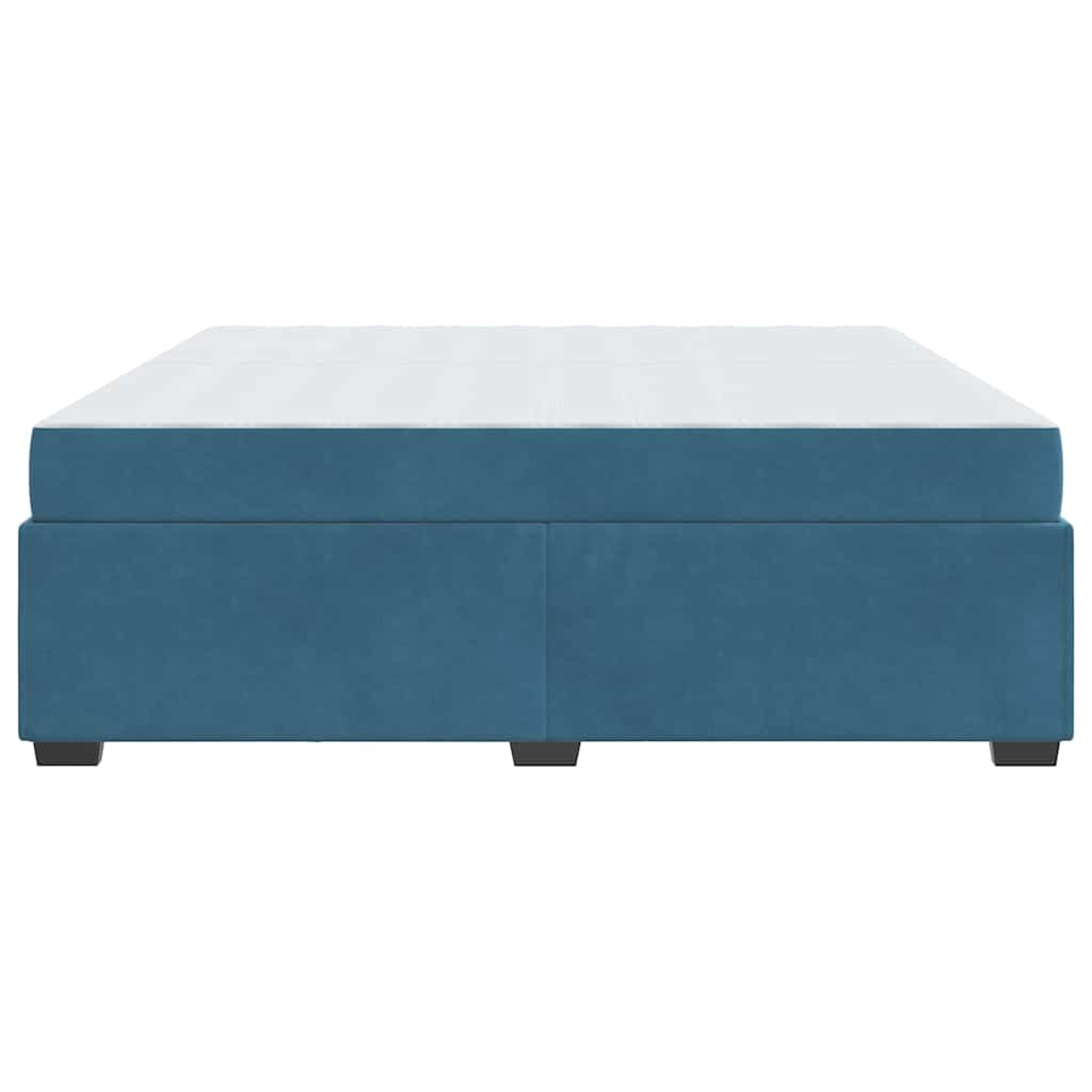 Struttura del letto Blu scuro 200 x 200 cm Velluto