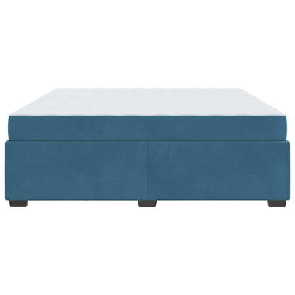 Struttura del letto Blu scuro 200 x 200 cm Velluto