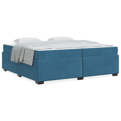 Struttura del letto Blu scuro 200 x 200 cm Velluto