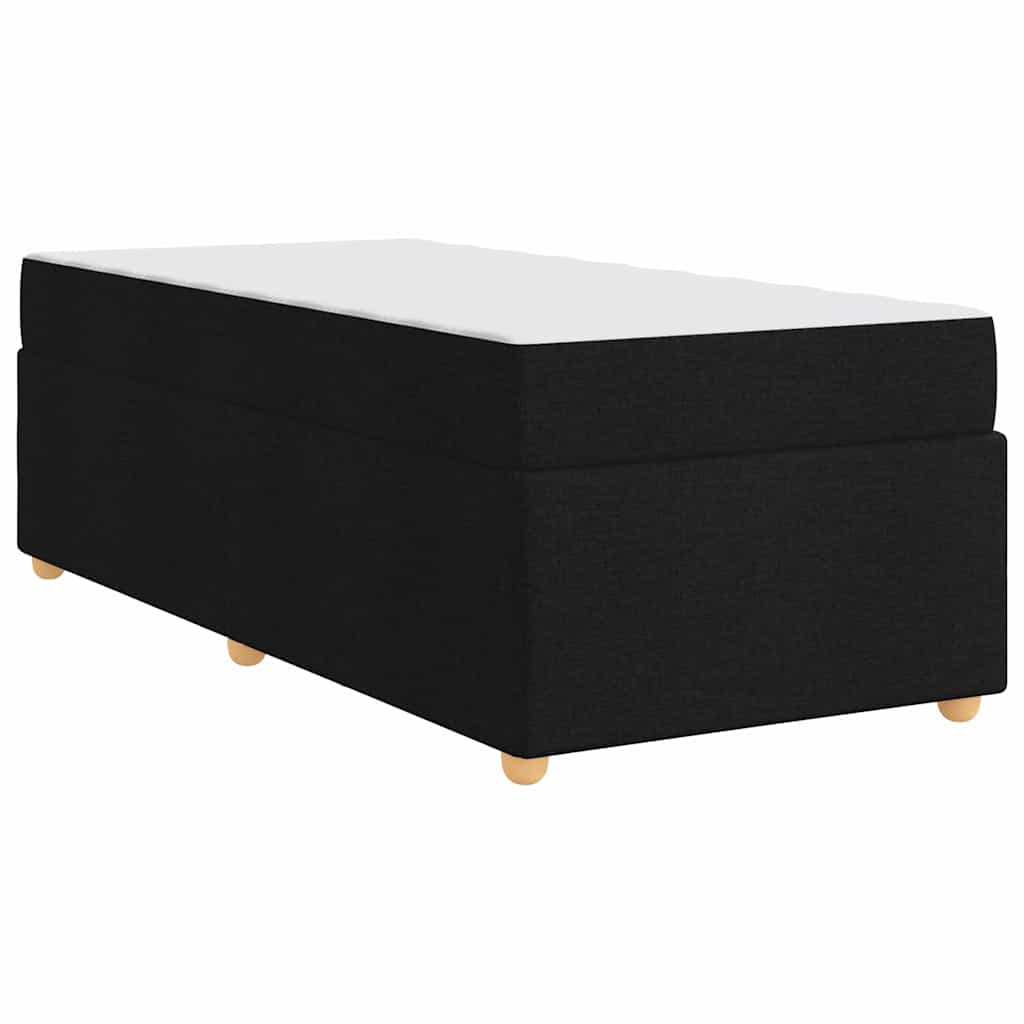 Struttura del letto con materasso Nero 80 x 200 cm Tessuto