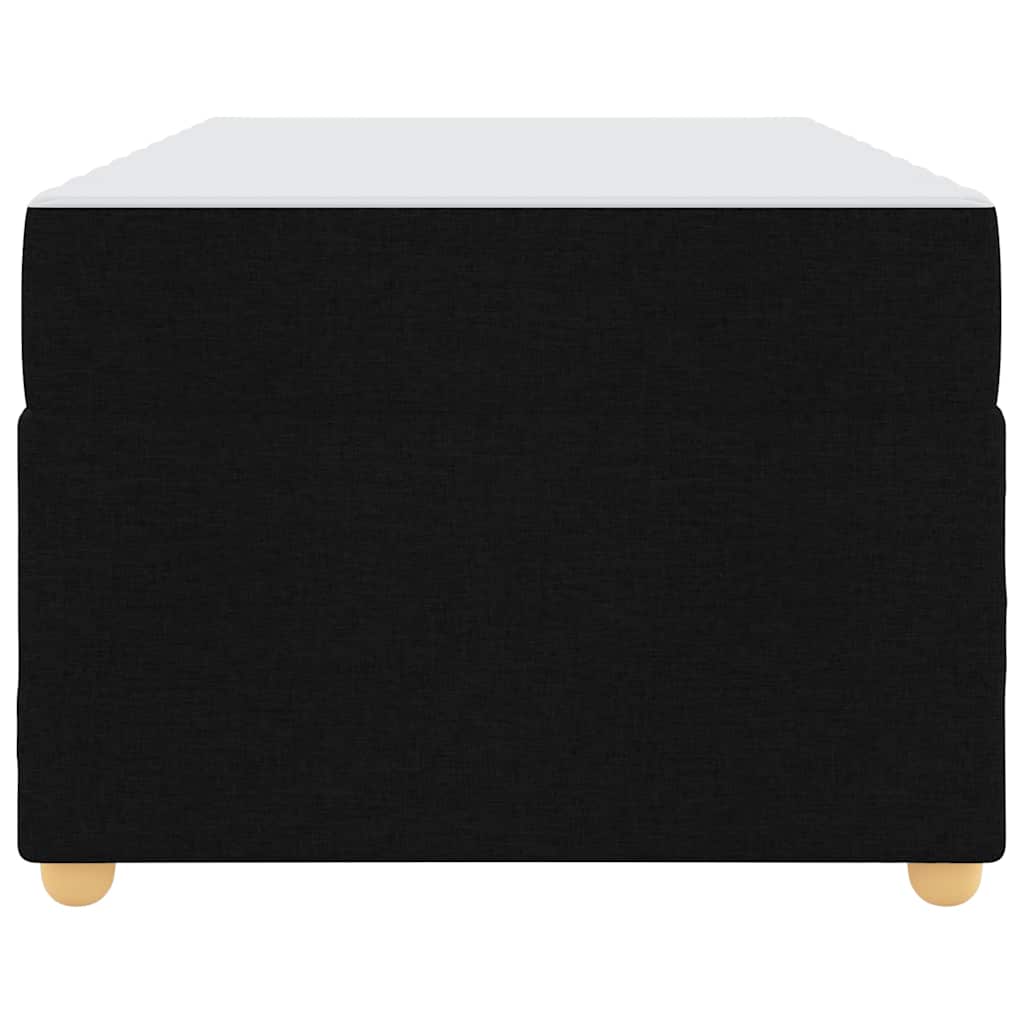 Struttura del letto con materasso Nero 80 x 200 cm Tessuto