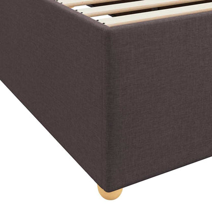 Struttura del letto Marrone scuro 80 x 200 cm Tessuto