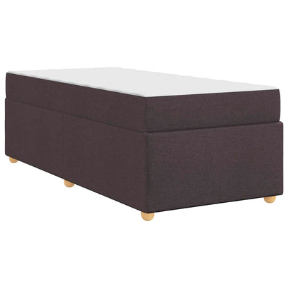 Struttura del letto Marrone scuro 80 x 200 cm Tessuto
