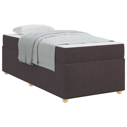 Struttura del letto Marrone scuro 80 x 200 cm Tessuto